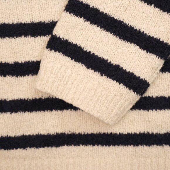 J.Crew Striped Turtleneck Sweater – Navy & Cream, XS - Picture 4 of 9